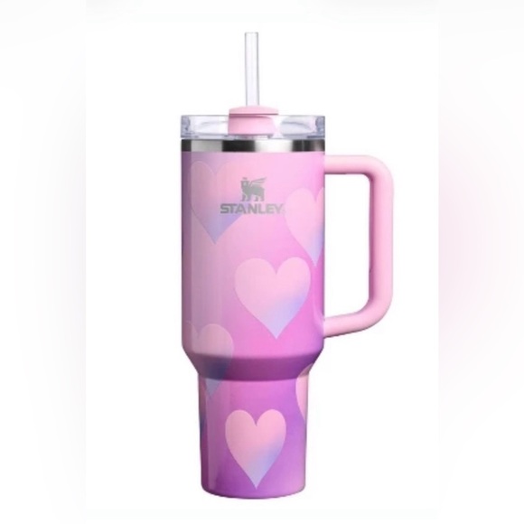 Stanley Pink and Purple Heart Tumbler